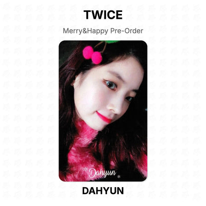 TWICE Merry&Happy Pre-Order Official Photocard