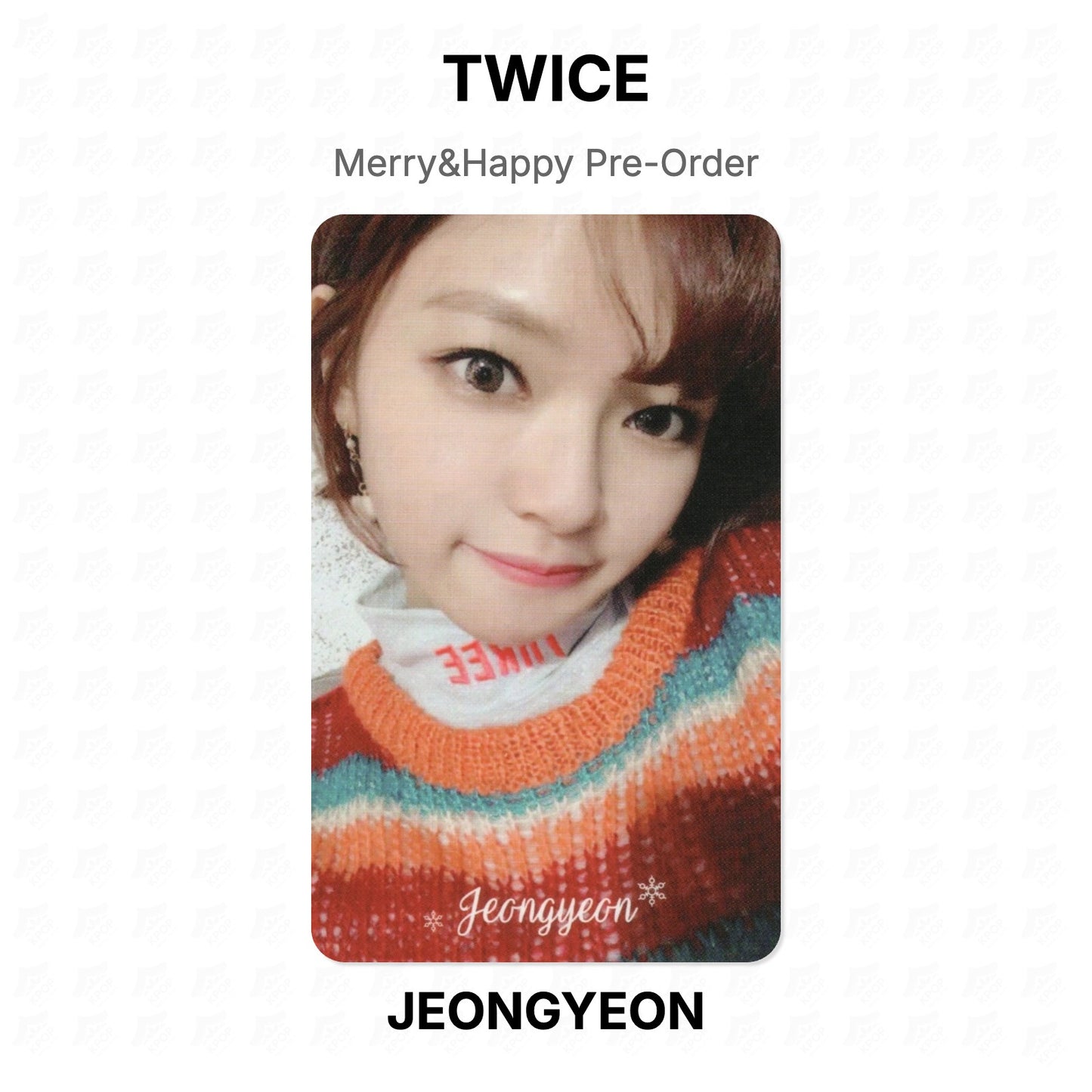 TWICE Merry&Happy Pre-Order Official Photocard