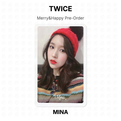 TWICE Merry&Happy Pre-Order Official Photocard