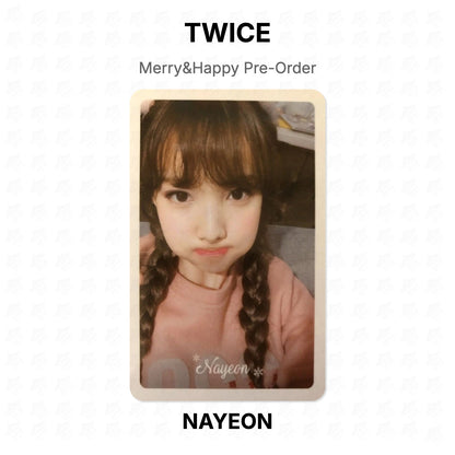 TWICE Merry&Happy Pre-Order Official Photocard