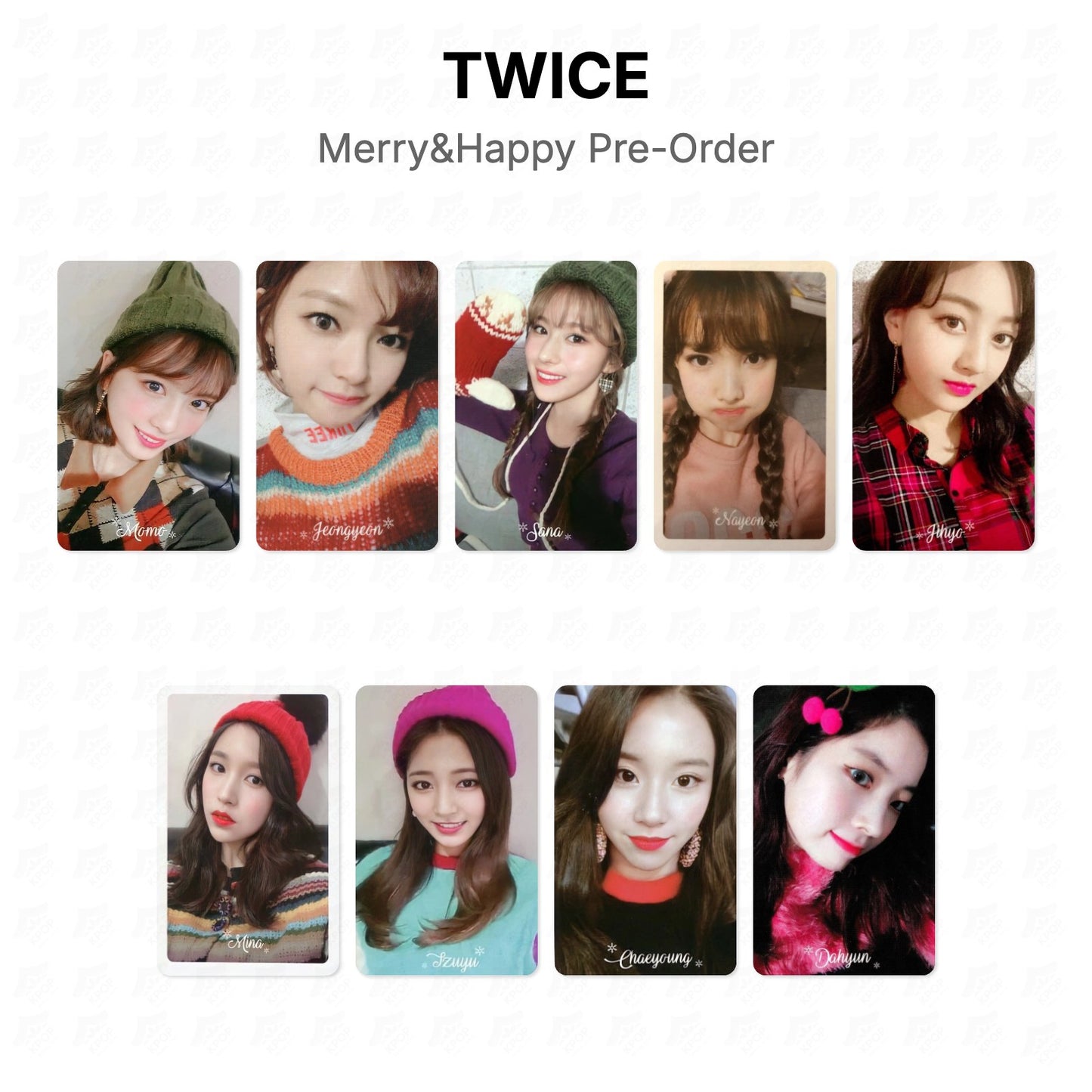 TWICE Merry&Happy Pre-Order Official Photocard