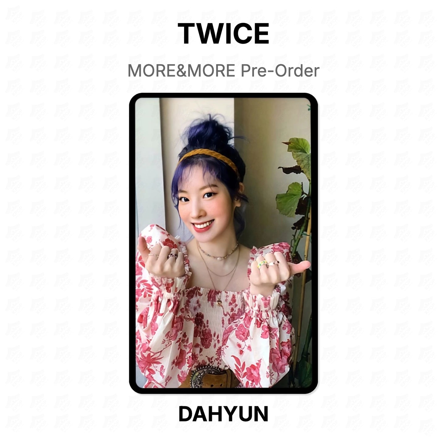 TWICE MORE&MORE Pre-Order Official Photocard