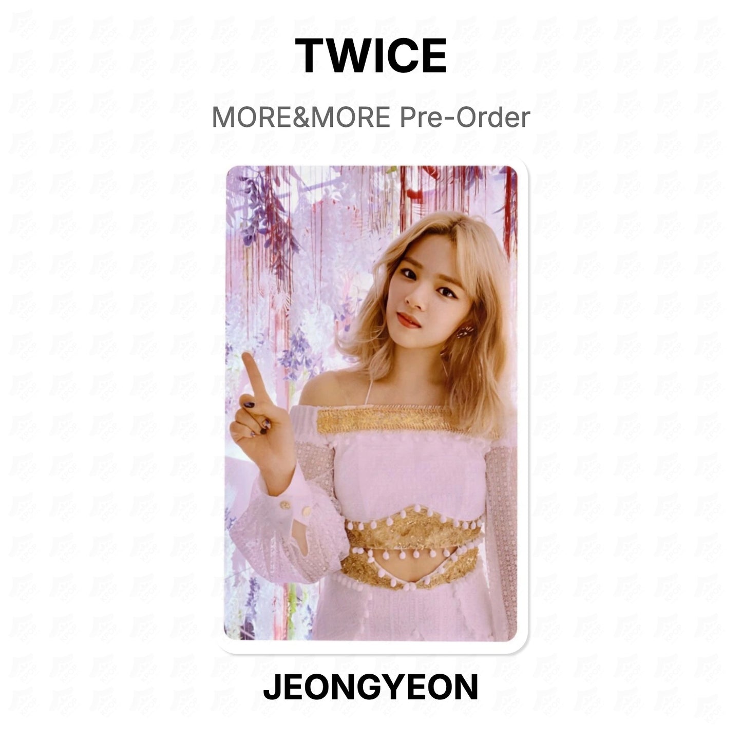 TWICE MORE&MORE Pre-Order Official Photocard