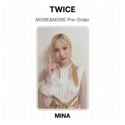 TWICE MORE&MORE Pre-Order Official Photocard