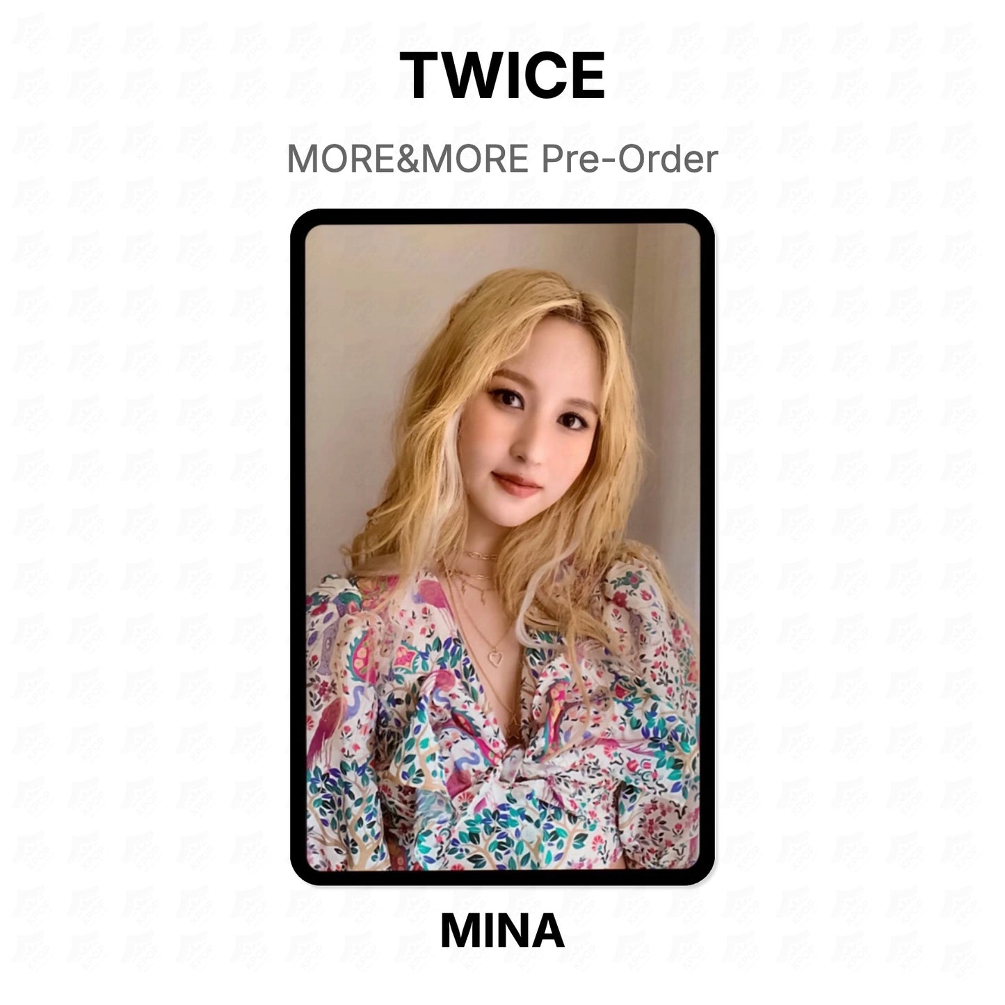 TWICE MORE&MORE Pre-Order Official Photocard