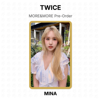 TWICE MORE&MORE Pre-Order Official Photocard