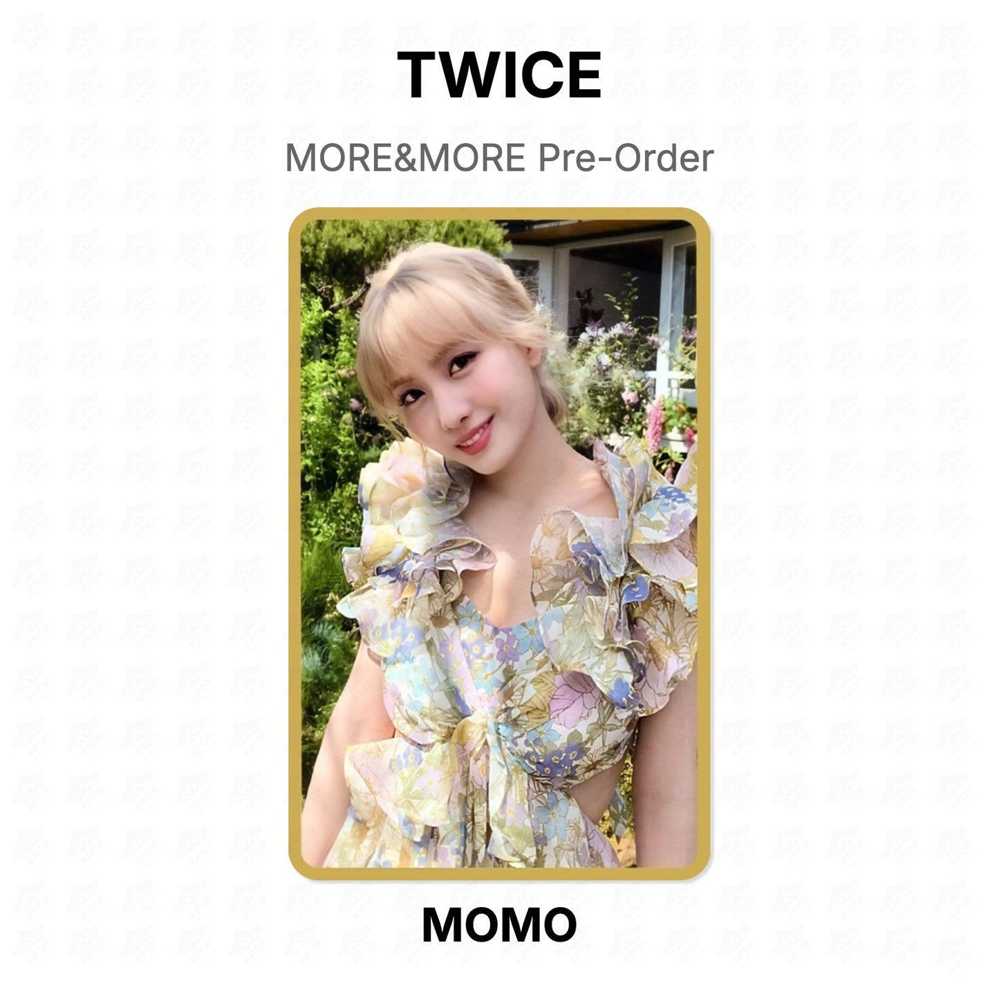 TWICE MORE&MORE Pre-Order Official Photocard