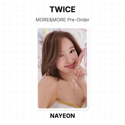 TWICE MORE&MORE Pre-Order Official Photocard