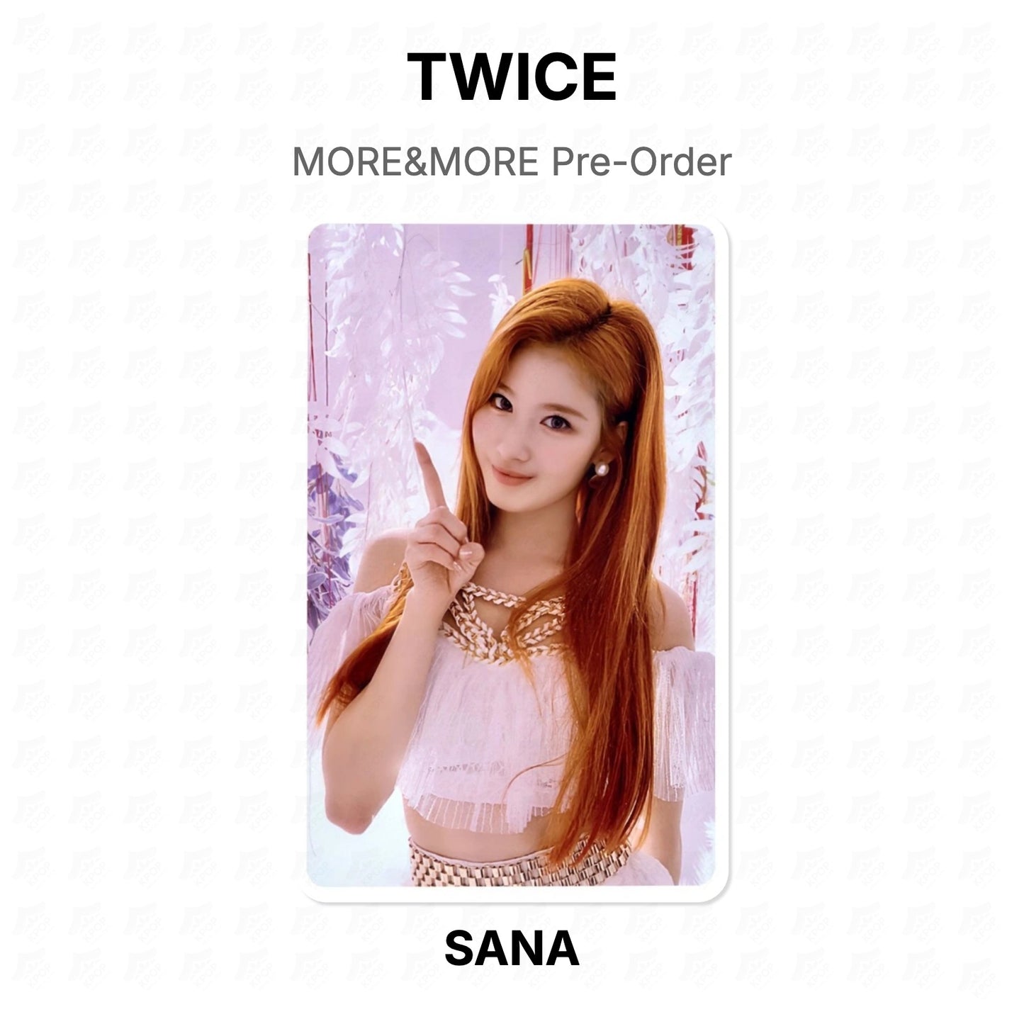 TWICE MORE&MORE Pre-Order Official Photocard