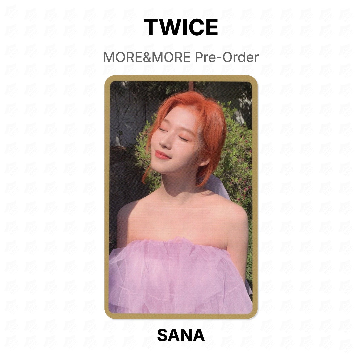 TWICE MORE&MORE Pre-Order Official Photocard