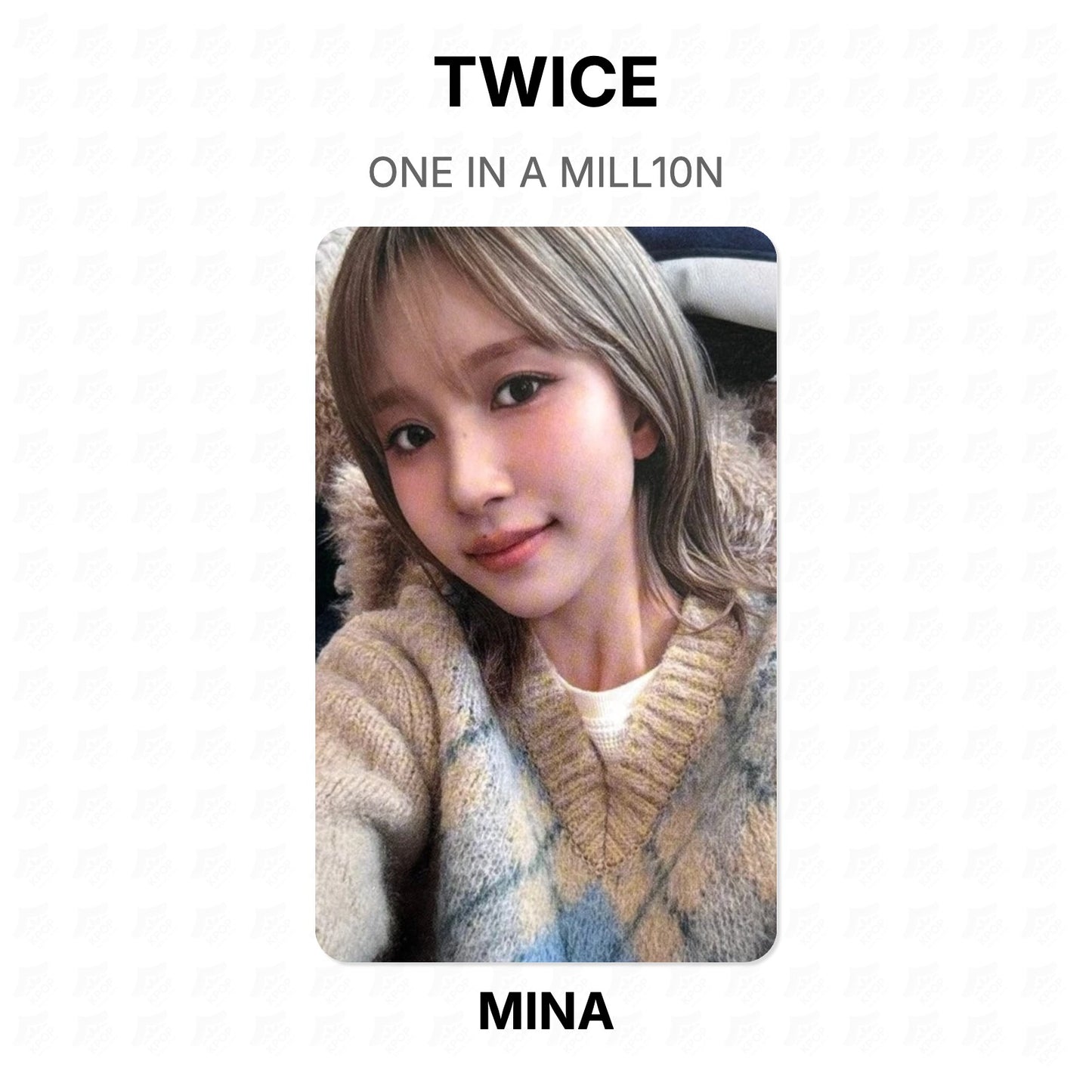 TWICE ONE IN A MILL10N Official Photocard