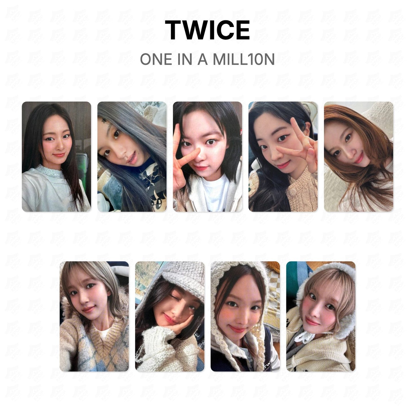 TWICE ONE IN A MILL10N Official Photocard