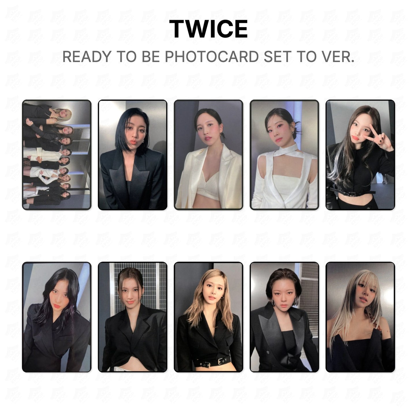TWICE READY TO BE PHOTOCARD SET TO VER. Official Photocard