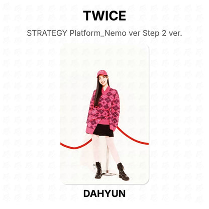 TWICE STRATEGY Platform_Nemo ver Step 2 ver. Official Photocard