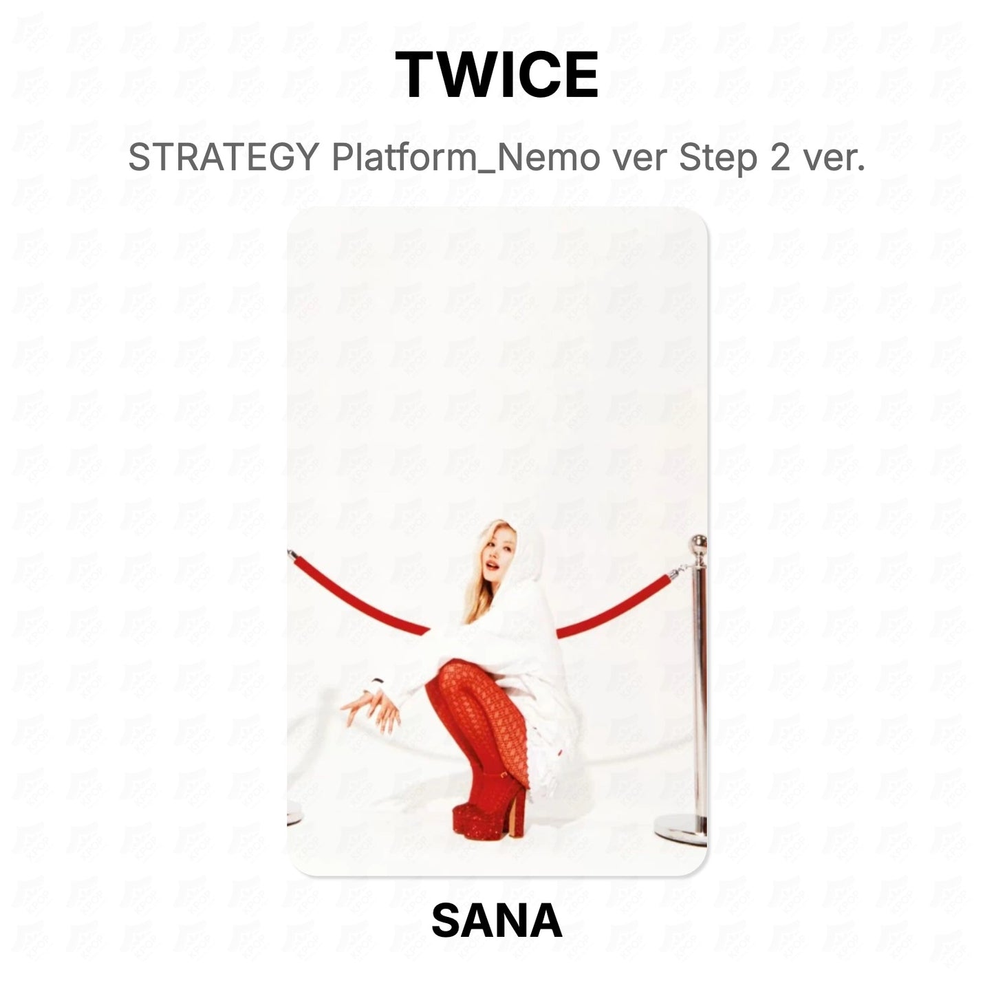 TWICE STRATEGY Platform_Nemo ver Step 2 ver. Official Photocard