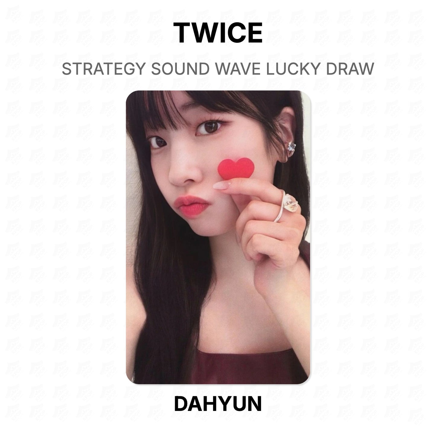 TWICE STRATEGY SOUND WAVE LUCKY DRAW Official Photocard