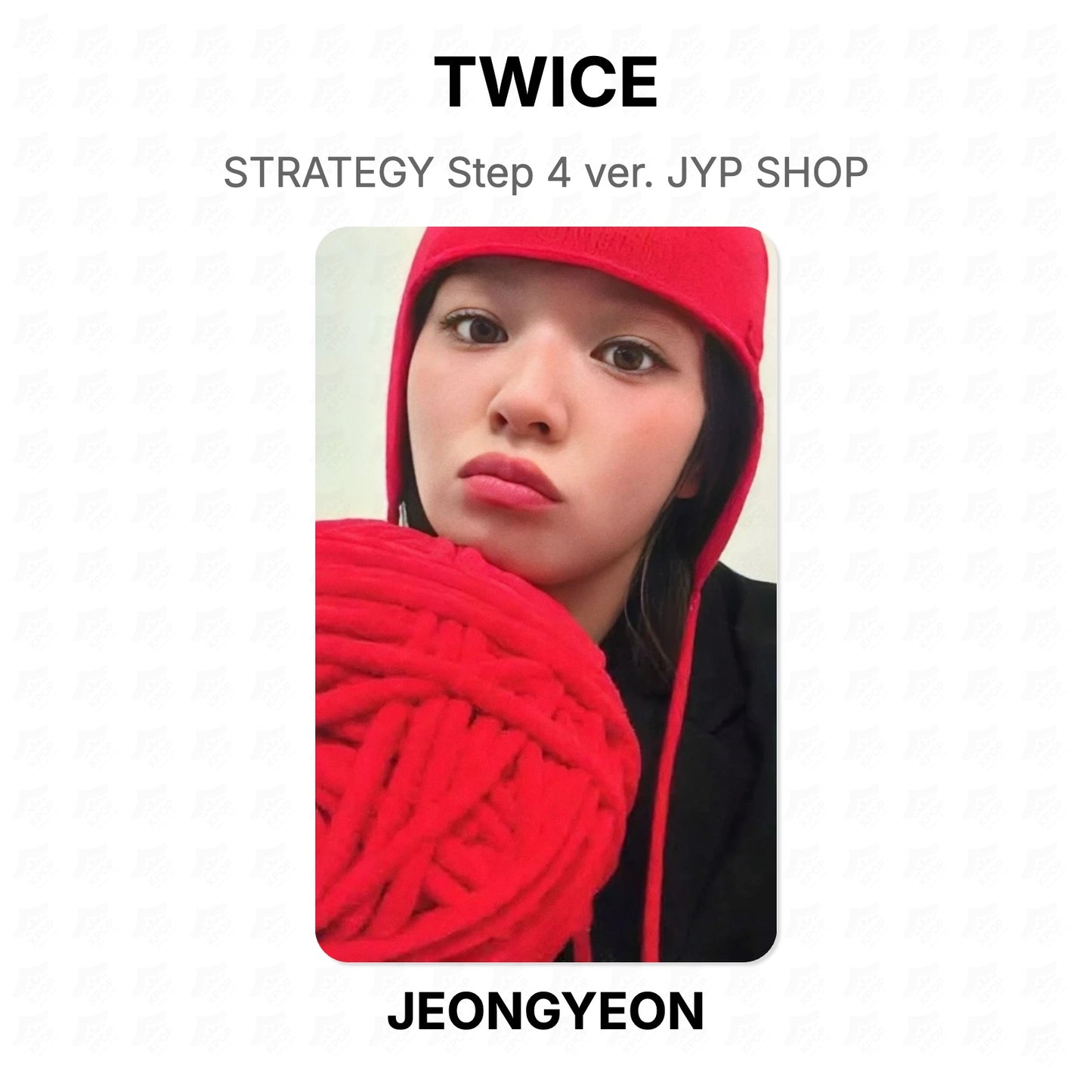 TWICE STRATEGY Step 4 ver. JYP SHOP Official Photocard