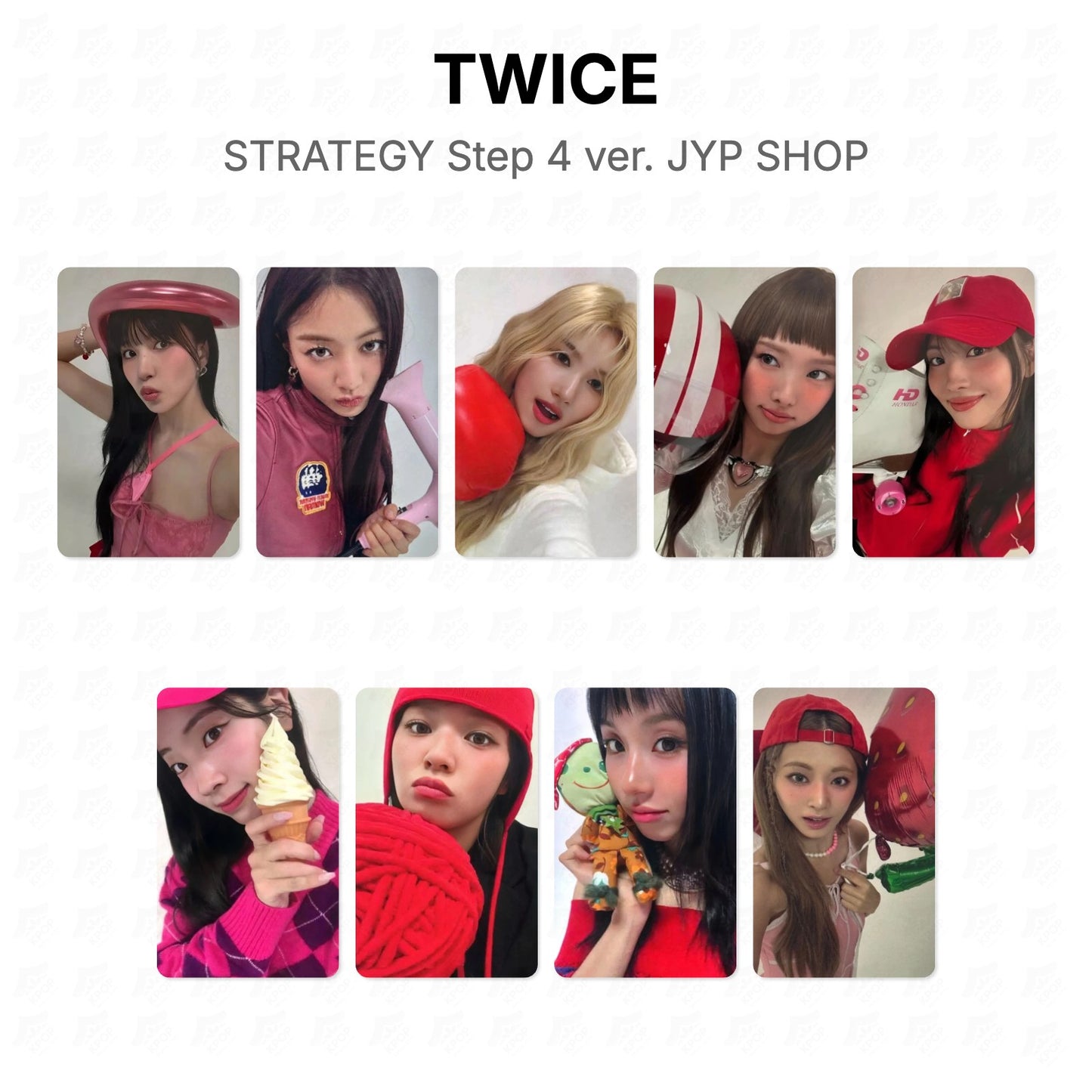 TWICE STRATEGY Step 4 ver. JYP SHOP Official Photocard