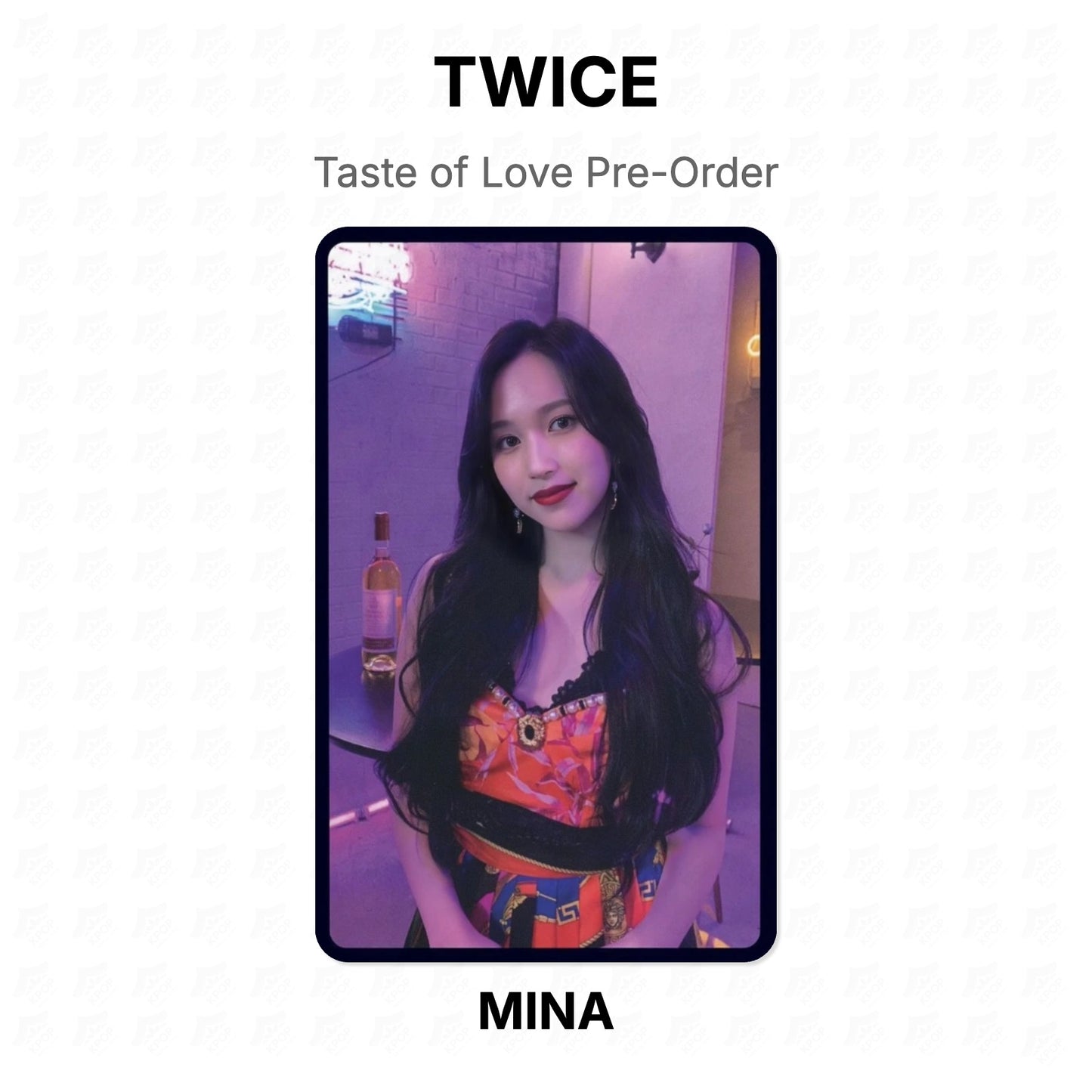 TWICE Taste of Love Pre-Order Official Photocard