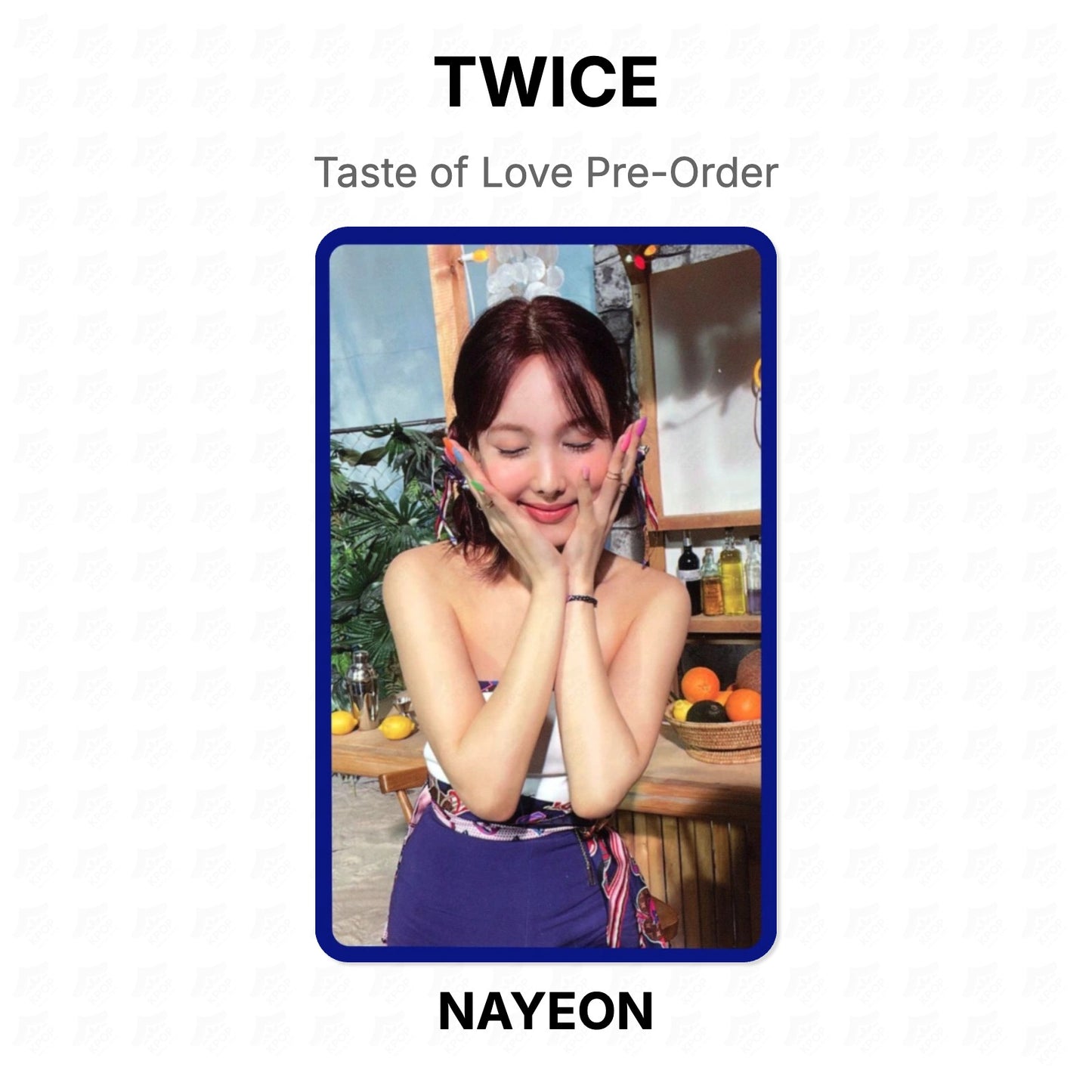 TWICE Taste of Love Pre-Order Official Photocard