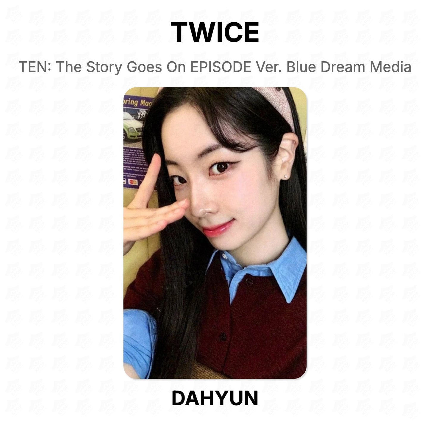 TWICE TEN: The Story Goes On EPISODE Ver. Blue Dream Media Official Photocard