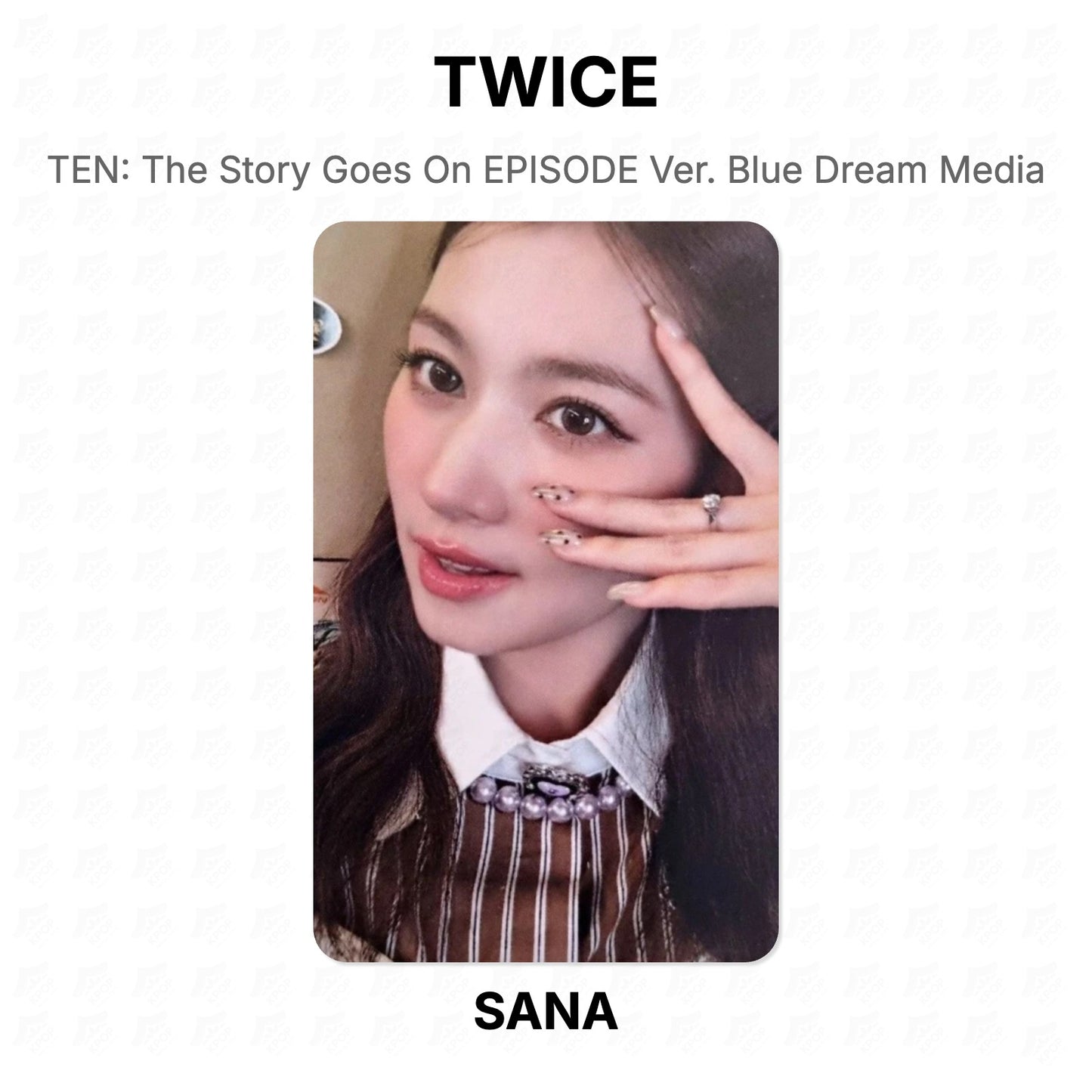 TWICE TEN: The Story Goes On EPISODE Ver. Blue Dream Media Official Photocard