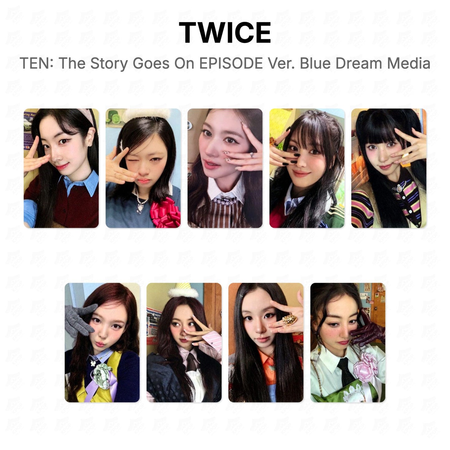 TWICE TEN: The Story Goes On EPISODE Ver. Blue Dream Media Official Photocard