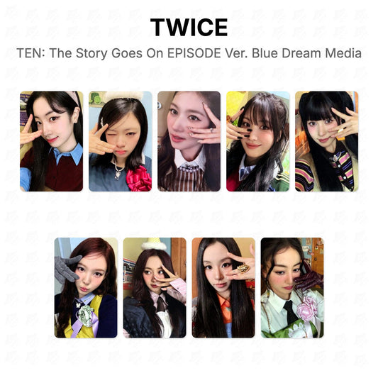 TWICE TEN: The Story Goes On EPISODE Ver. Blue Dream Media Official Photocard