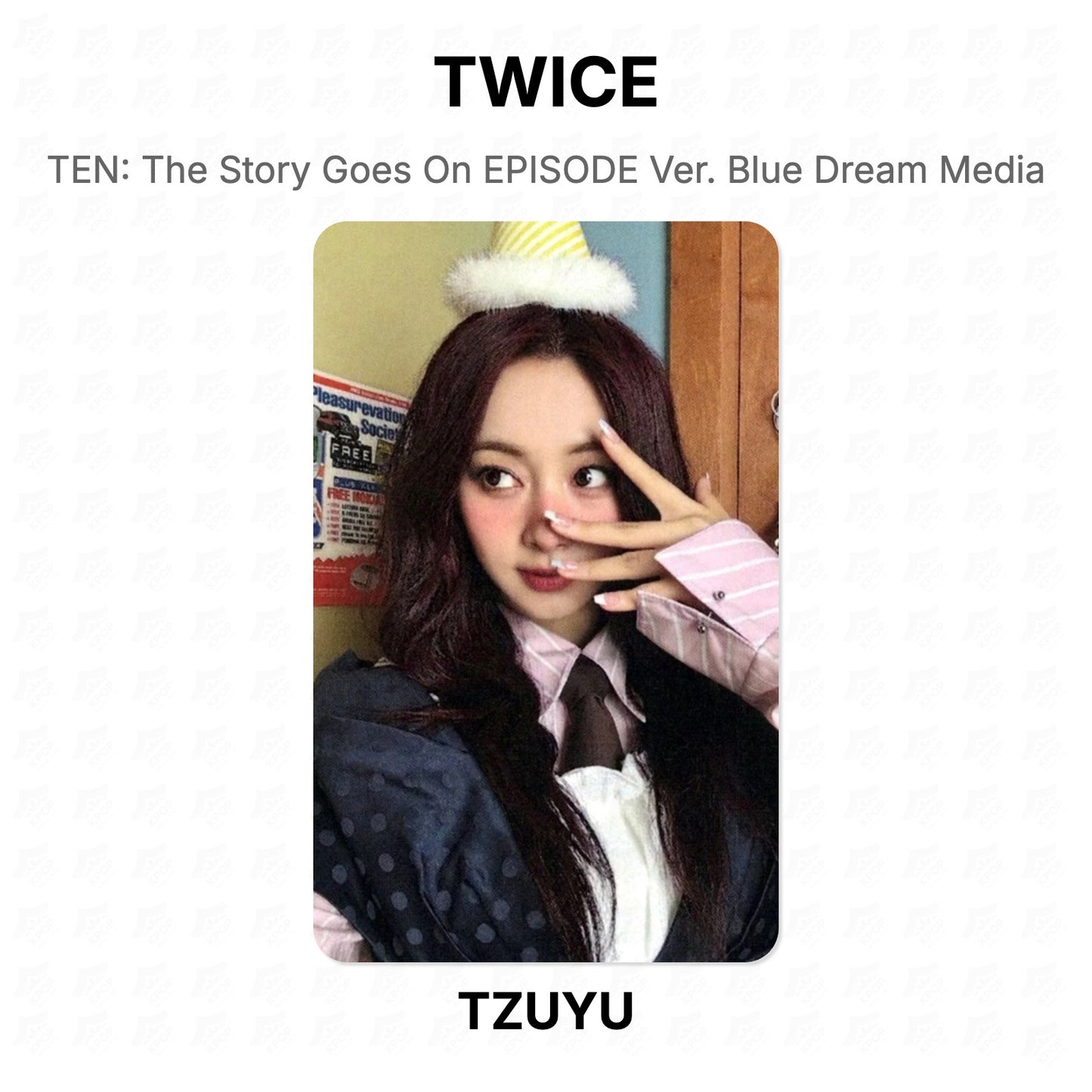 TWICE TEN: The Story Goes On EPISODE Ver. Blue Dream Media Official Photocard