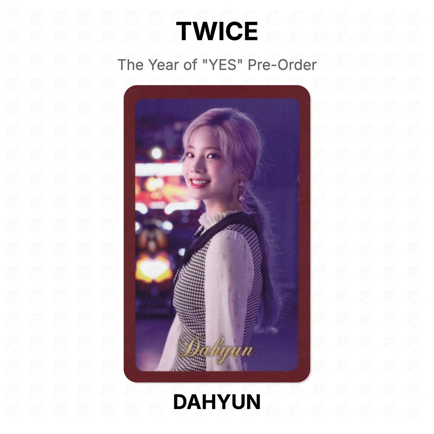 TWICE The Year of "YES" Pre-Order Official Photocard