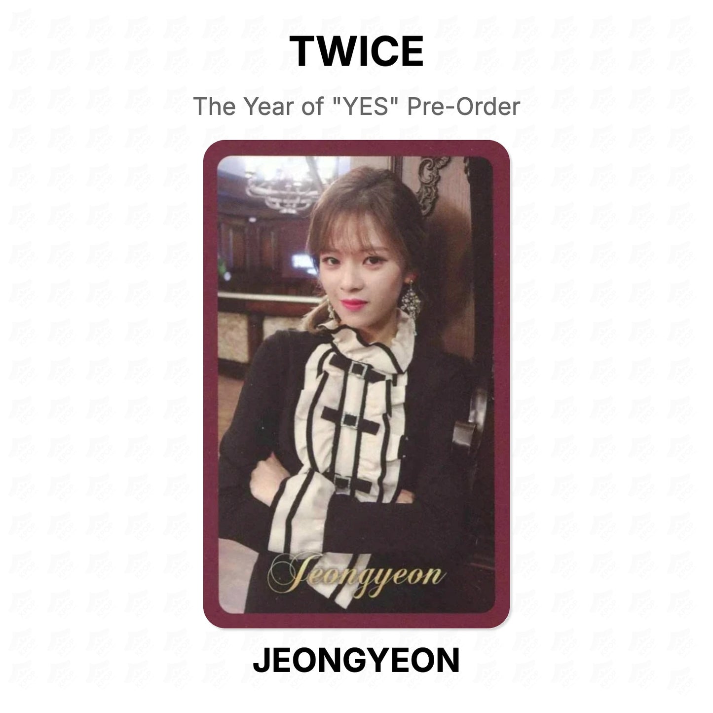 TWICE The Year of "YES" Pre-Order Official Photocard