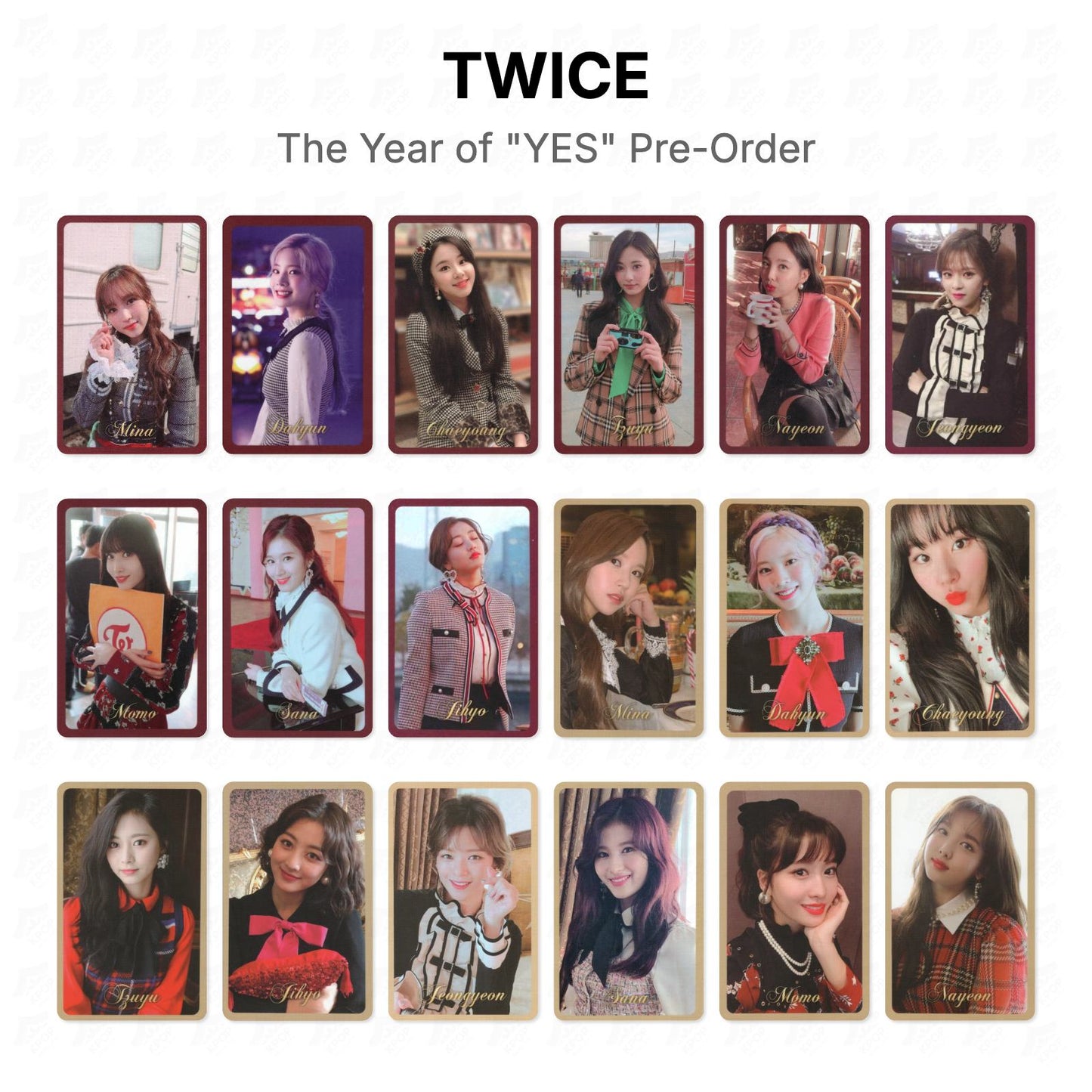 TWICE The Year of "YES" Pre-Order Official Photocard