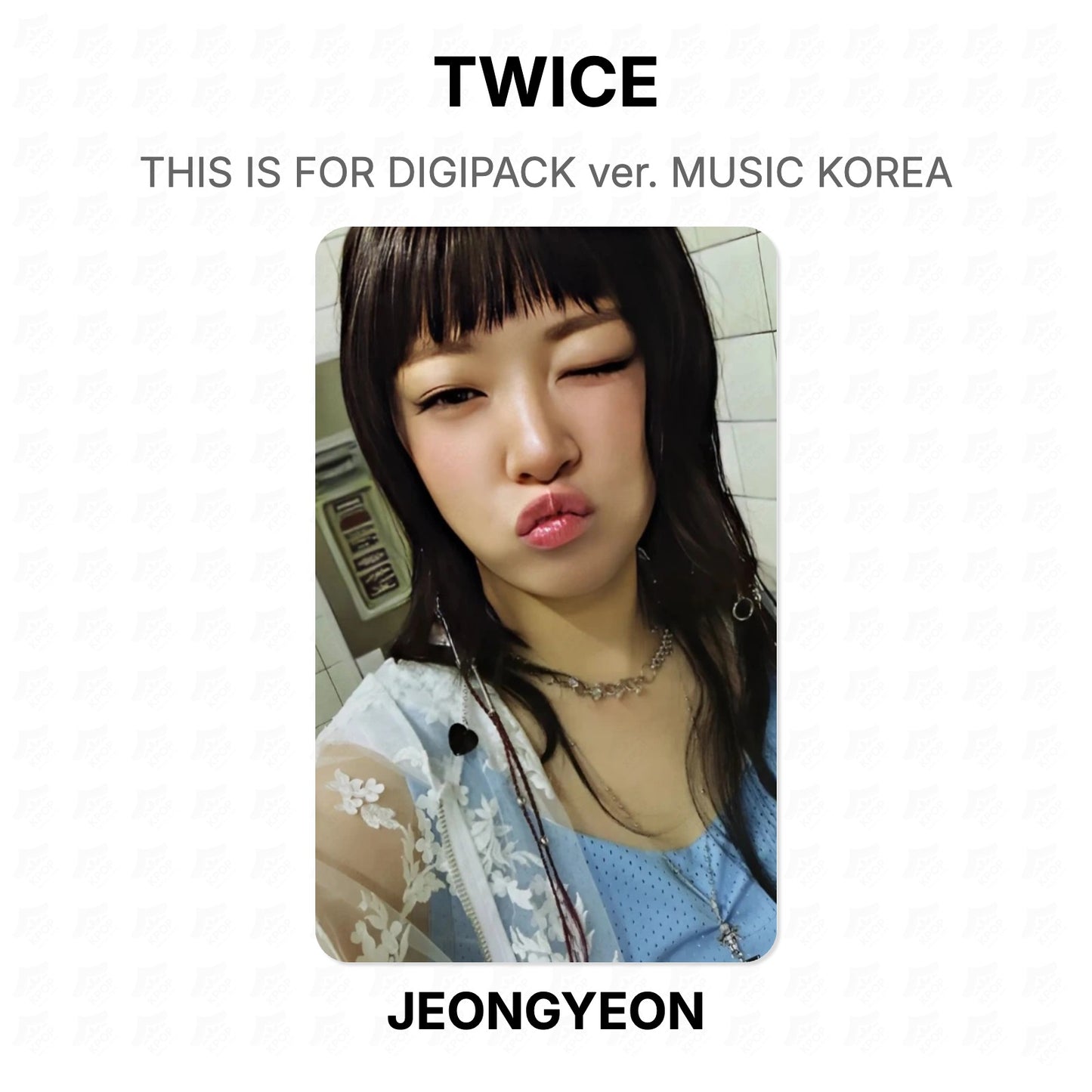TWICE THIS IS FOR DIGIPACK ver. MUSIC KOREA Official Photocard