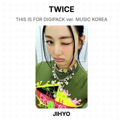 TWICE THIS IS FOR DIGIPACK ver. MUSIC KOREA Official Photocard