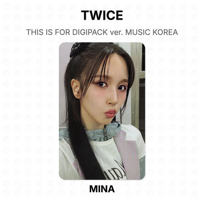 TWICE THIS IS FOR DIGIPACK ver. MUSIC KOREA Official Photocard