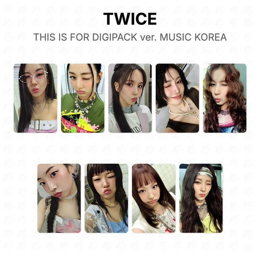 TWICE THIS IS FOR DIGIPACK ver. MUSIC KOREA Official Photocard