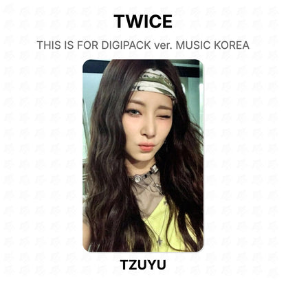 TWICE THIS IS FOR DIGIPACK ver. MUSIC KOREA Official Photocard