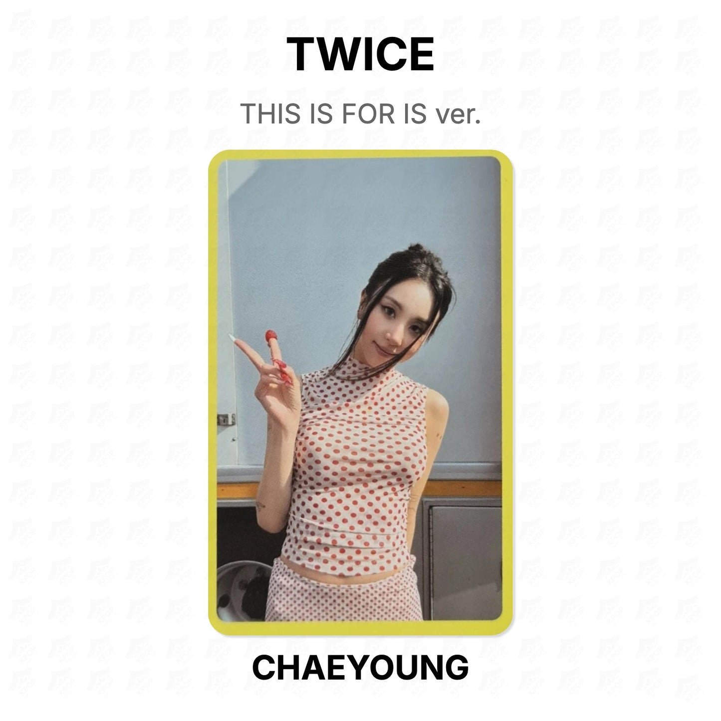 TWICE THIS IS FOR IS ver. Official Photocard