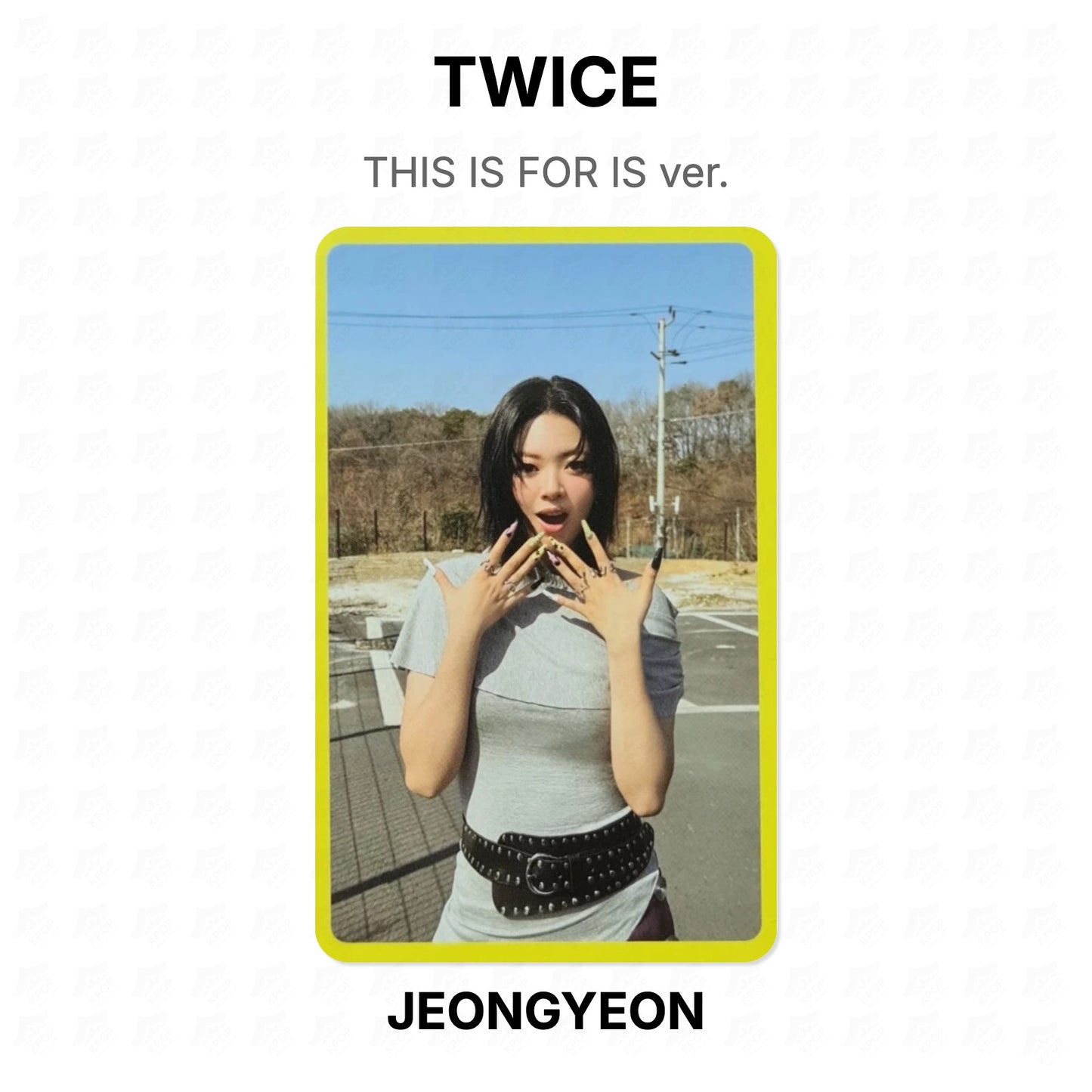 TWICE THIS IS FOR IS ver. Official Photocard