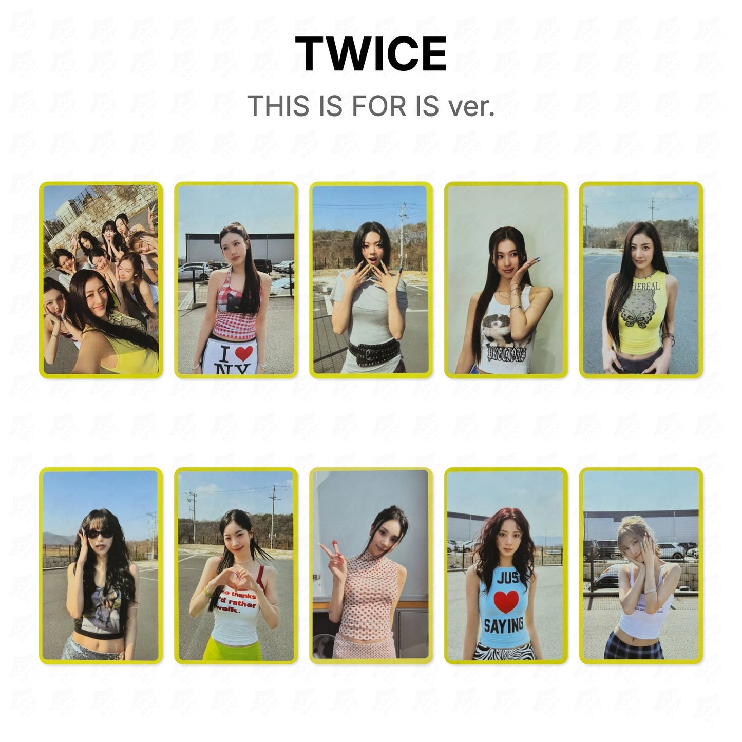 TWICE THIS IS FOR IS ver. Official Photocard