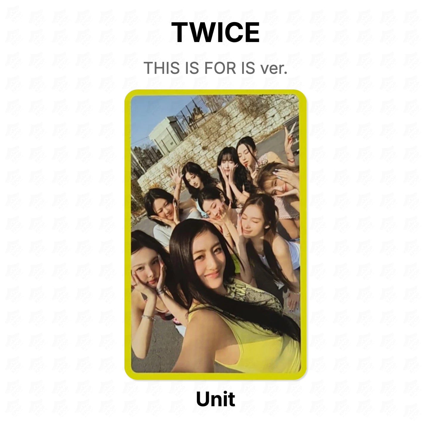 TWICE THIS IS FOR IS ver. Official Photocard