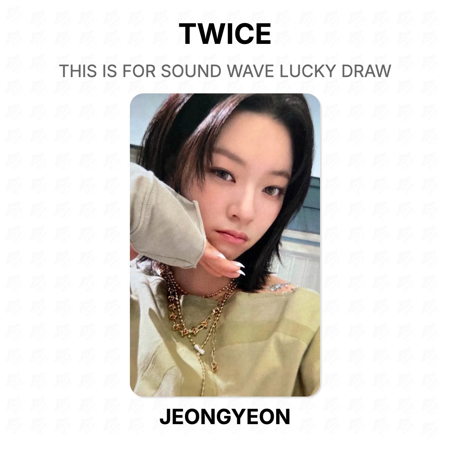 TWICE THIS IS FOR SOUND WAVE LUCKY DRAW Official Photocard