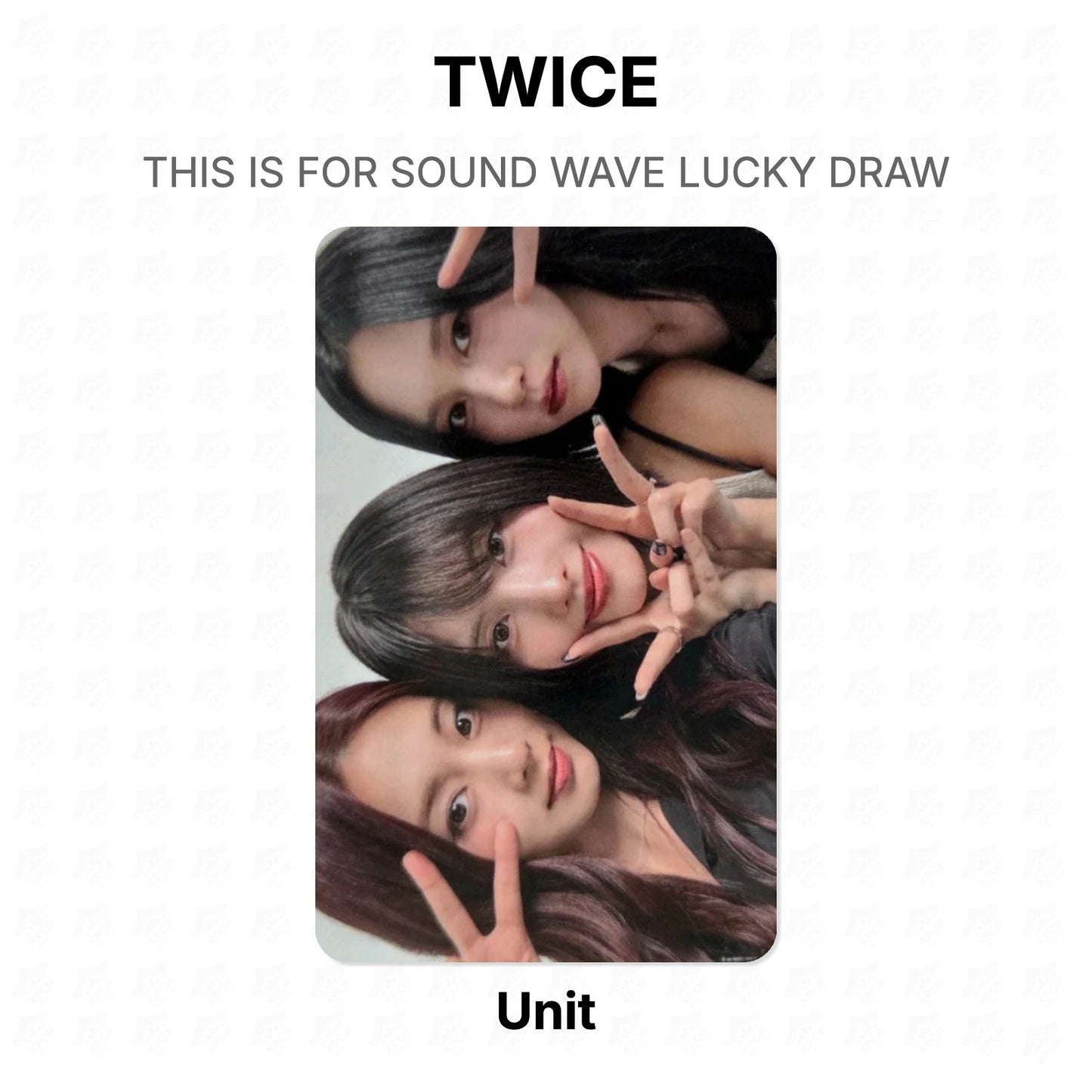 TWICE THIS IS FOR SOUND WAVE LUCKY DRAW Official Photocard