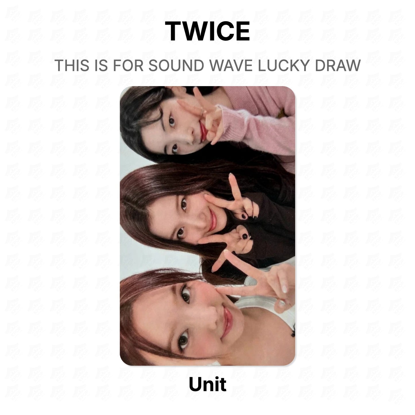 TWICE THIS IS FOR SOUND WAVE LUCKY DRAW Official Photocard