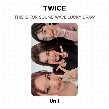 TWICE THIS IS FOR SOUND WAVE LUCKY DRAW Official Photocard