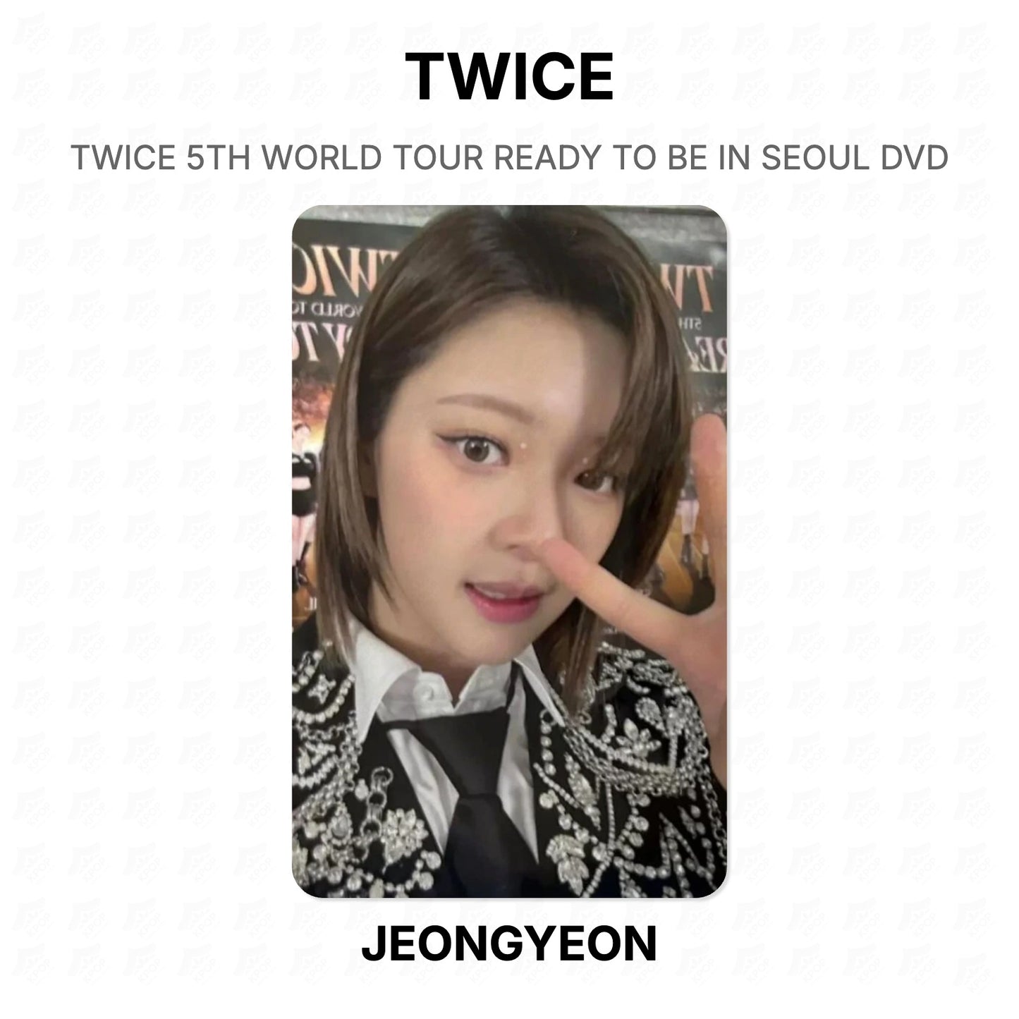 TWICE 5TH WORLD TOUR READY TO BE IN SEOUL DVD Official Photocard