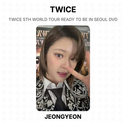 TWICE 5TH WORLD TOUR READY TO BE IN SEOUL DVD Official Photocard