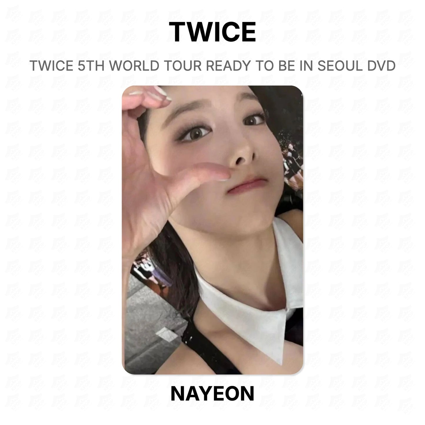 TWICE 5TH WORLD TOUR READY TO BE IN SEOUL DVD Official Photocard