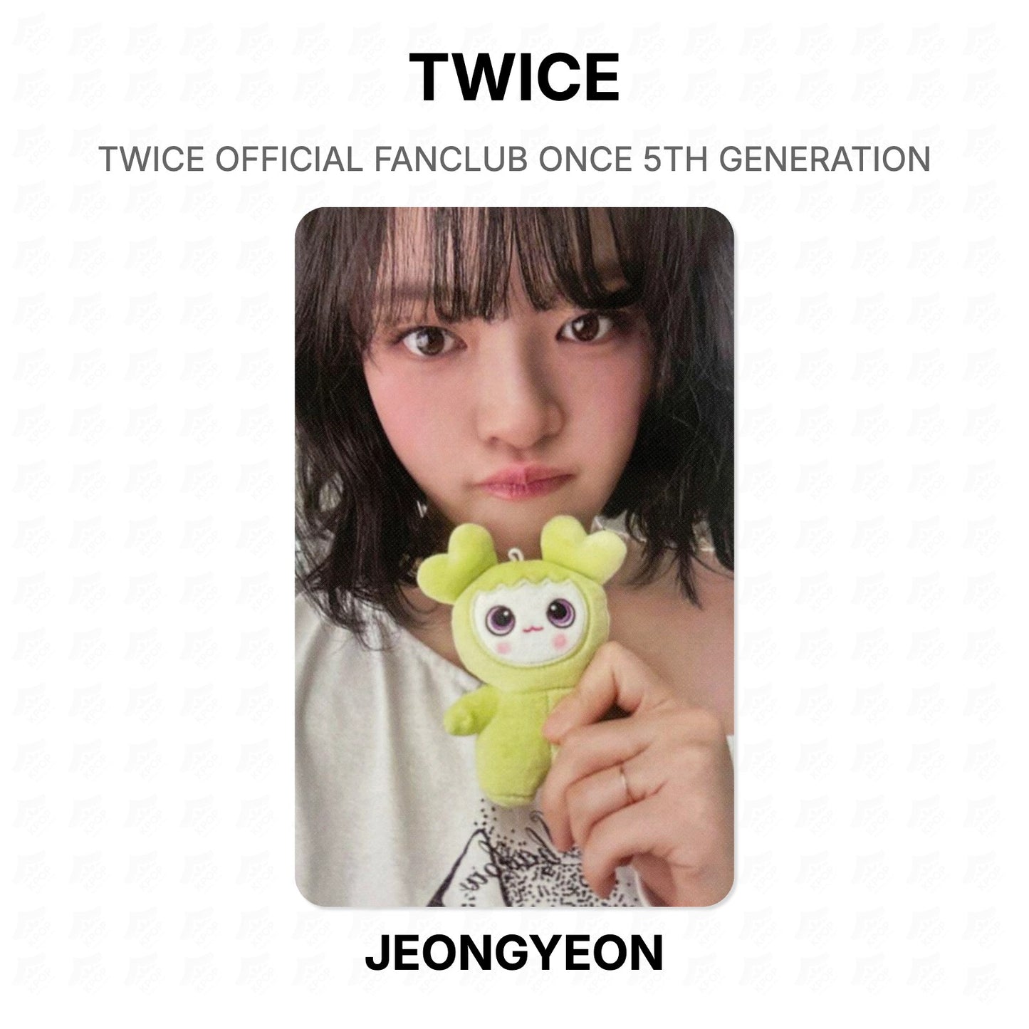 TWICE OFFICIAL FANCLUB ONCE 5TH GENERATION Official Photocard