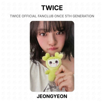 TWICE OFFICIAL FANCLUB ONCE 5TH GENERATION Official Photocard